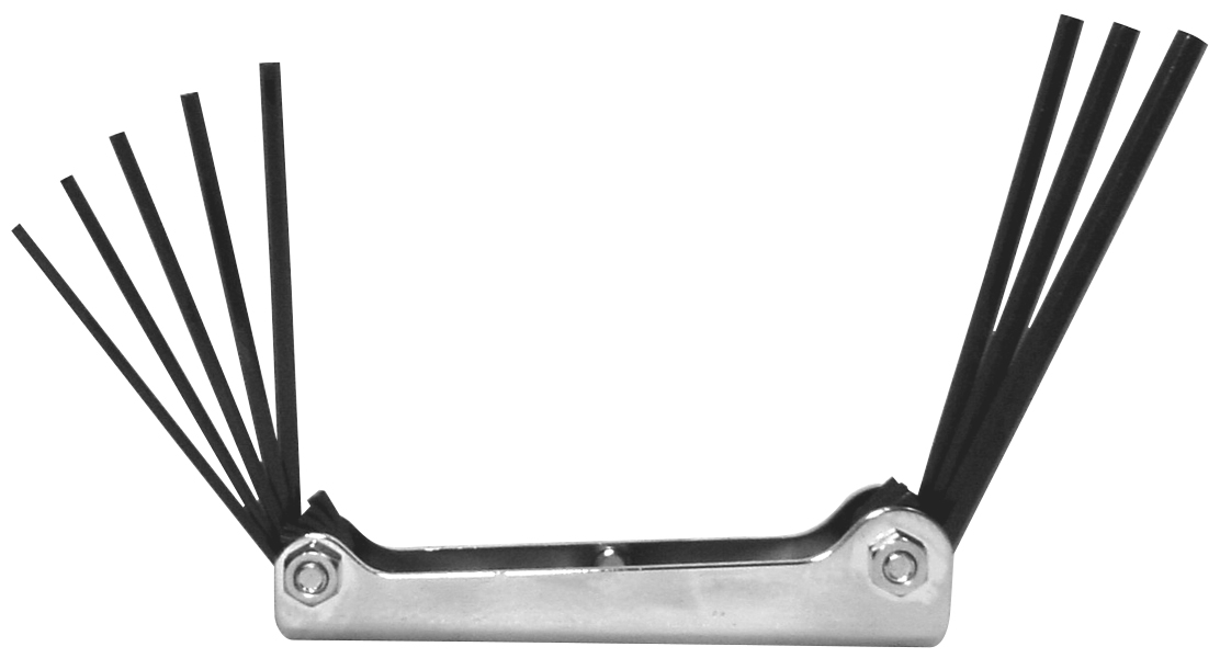 Hex Keys - Fold-Up Metric Set - 7 Bits